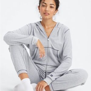 Fabletics Gray Zip Hoodie & Joggers SET